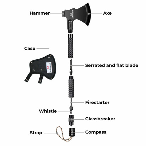 Wielofunkcyjna siekiera Adimanti AXE-03